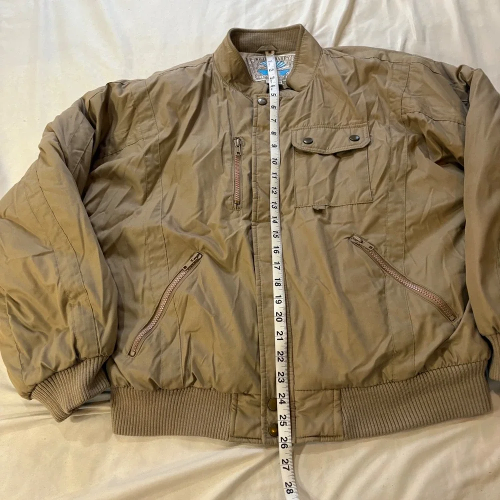 Vintage‎ William Barry Struggle Gear Bomber Jacket Full Zip Padded Large